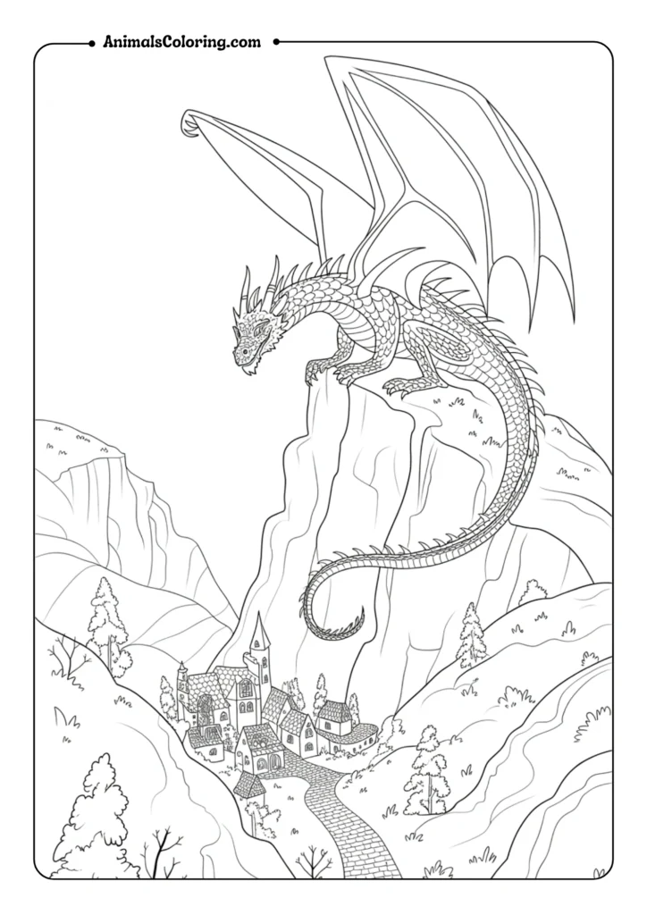 Cliffside Watcher Dragon