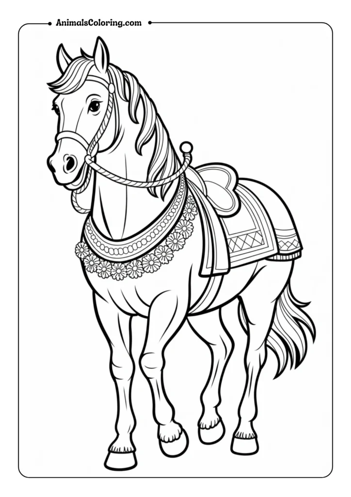 Decorative parade horse