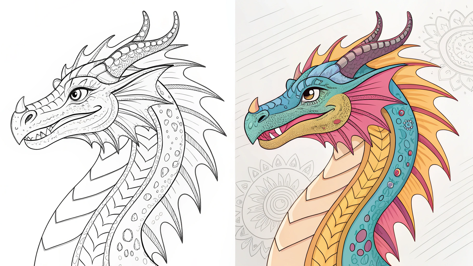 Free Dragon Coloring Pages