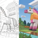 Minecraft coloring pages