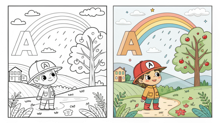 free printable alphabet coloring pages