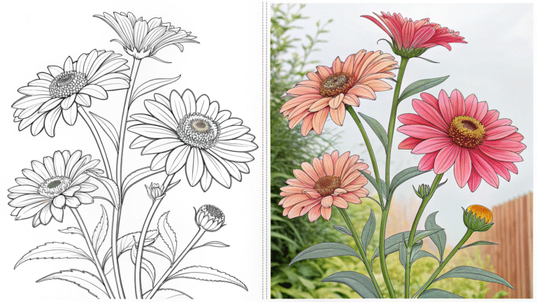 Flower Coloring Pages
