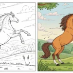 Realistic Horse Coloring Pages to Print