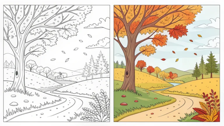 October Coloring Pages