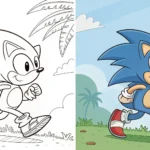 Sonic Coloring Pages