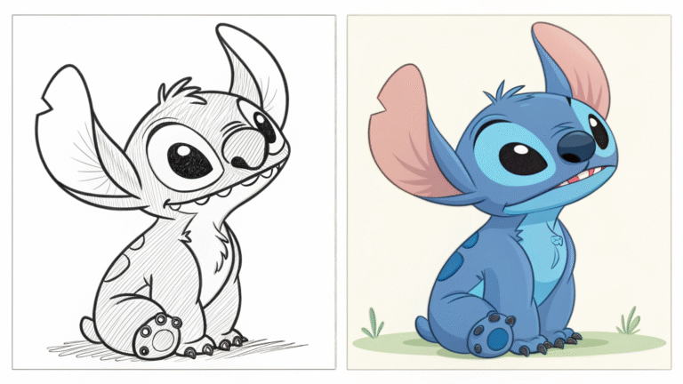Stitch Coloring Pages