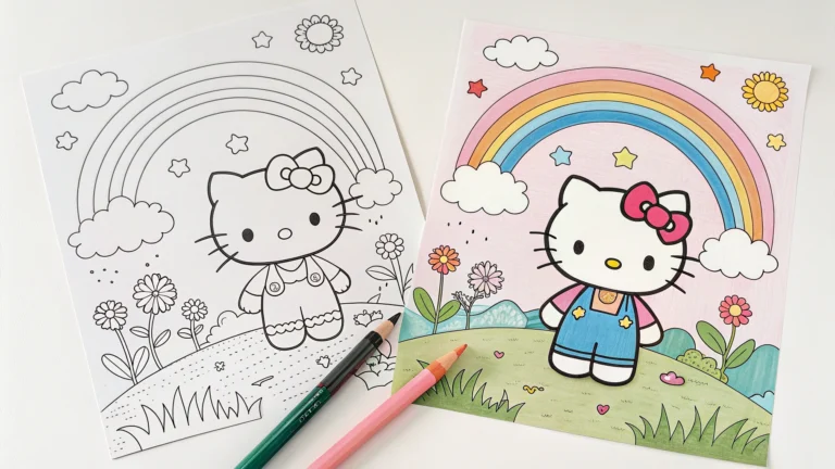 Hello Kitty Coloring Pages